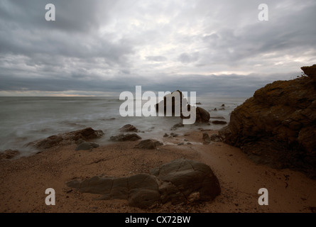 Plage de Westport au crépuscule sur la côte ouest de la péninsule de Kintyre Argyll and Bute, Ecosse Banque D'Images