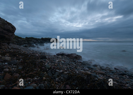 Plage de Westport au crépuscule sur la côte ouest de la péninsule de Kintyre Argyll and Bute, Ecosse Banque D'Images