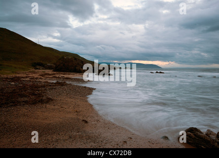 Plage de Westport au crépuscule sur la côte ouest de la péninsule de Kintyre Argyll and Bute, Ecosse Banque D'Images