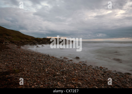 Plage de Westport au crépuscule sur la côte ouest de la péninsule de Kintyre Argyll and Bute, Ecosse Banque D'Images