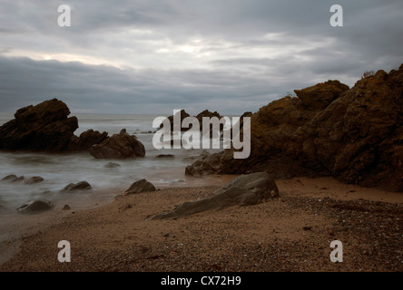 Plage de Westport au crépuscule sur la côte ouest de la péninsule de Kintyre Argyll and Bute, Ecosse Banque D'Images