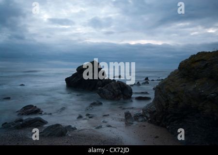 Plage de Westport au crépuscule sur la côte ouest de la péninsule de Kintyre Argyll and Bute, Ecosse Banque D'Images