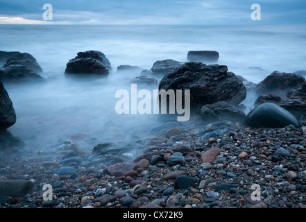 Plage de Westport au crépuscule sur la côte ouest de la péninsule de Kintyre Argyll and Bute, Ecosse Banque D'Images