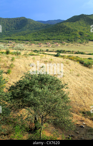 Paysage, Cugrugasheni, Géorgie Banque D'Images