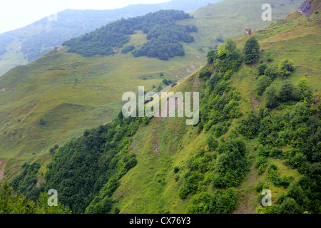 Paysage de montagne, Mtiuleti, Géorgie Banque D'Images