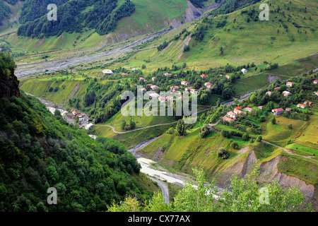 Paysage de montagne, Mtiuleti, Géorgie Banque D'Images