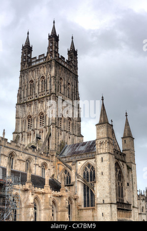 La cathédrale de Gloucester, Gloucester, Gloucestershire, Royaume-Uni Banque D'Images