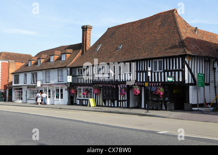 Le Lemon Tree Restaurant traditionnel à colombages du 15ème siècle ancien Hilton Maidstone Kent UK GO Tenterden House Banque D'Images