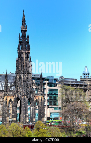 Scott Monument, Édimbourg, Écosse, Royaume-Uni Banque D'Images