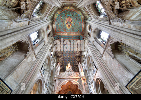 La Cathédrale de Peterborough, à Peterborough, Cambridgeshire, Angleterre, RU Banque D'Images