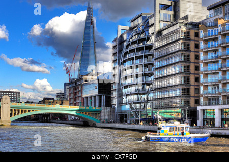 Vue de la ville de Thames, London, UK Banque D'Images
