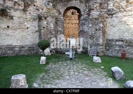 L'intérieur de la forteresse d'Elbasan, au centre de l'Albanie Banque D'Images