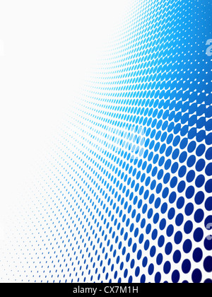 La diminution de points contre un fond blanc Banque D'Images