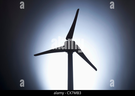 Un modèle d'une éolienne, close-up Banque D'Images