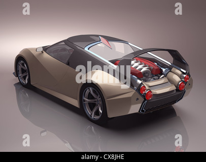 Concept car créé avec aucune base dans marque existante. Banque D'Images