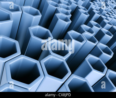 Résumé Contexte hexagonal. Concept d'arrière-plan de la forme et de la géométrie. Banque D'Images