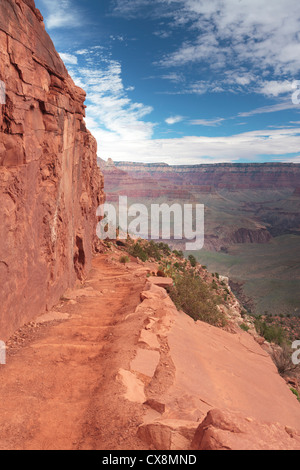 Partie étroite de l'South Kaibab Trail à Grand Canyon, Arizona Banque D'Images