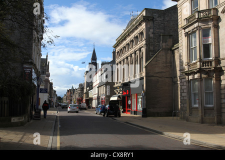 Scène de rue nairn ecosse septembre 2012 Banque D'Images