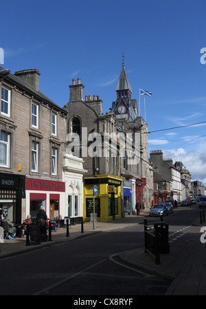 Scène de rue nairn ecosse septembre 2012 Banque D'Images