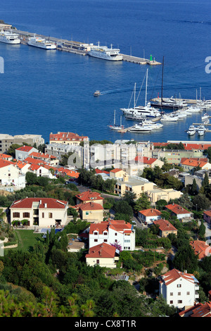 Paysage urbain à partir de la colline de Marjan, Split, Dalmatie, Croatie Banque D'Images