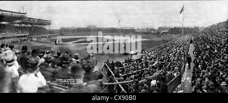 Oursons vs. White Sox, Ville championnat de série, Chicago, Octobre 9, 1909 Côté Sud Park Banque D'Images