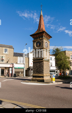 Horloge à Clevedon, construit par Sir Charles Elton pour commémorer le jubilé de diamant de la reine Victoria Banque D'Images
