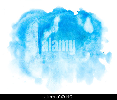 Résumé fond bleu aquarelle Banque D'Images