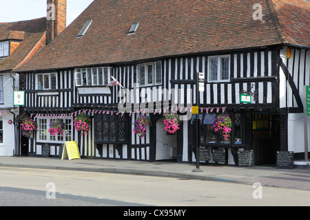 Le restaurant Lemon Tree dans les pans de l'ancien 15ème siècle Wealden Hall Chambre Kent UK GO Tenterden Banque D'Images