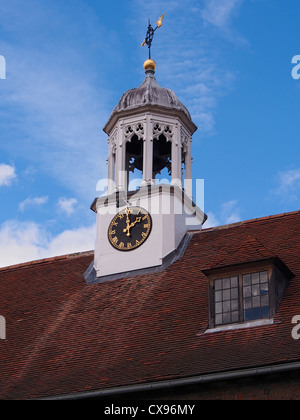 Tour de l'horloge Queens College Cambridge University Banque D'Images