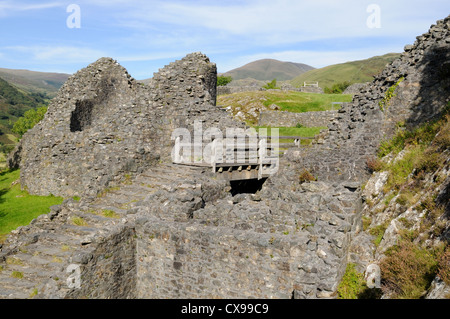 Castell y Bere Llanfihangel-y-Pennant Dysynni Gwynedd Valley Wales Snowdonia Cymru UK GO Banque D'Images