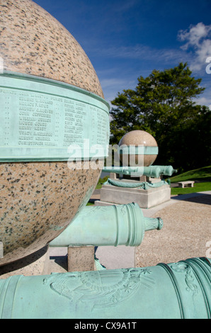New York, US Military Academy de West Point, Point de trophée. Monument de la bataille, c. 1897. Banque D'Images