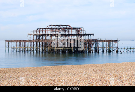 Burnt Out Brighton Pier nombre 3217 Banque D'Images