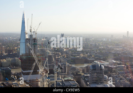 Vue sur Londres du 40e étage de la tour Heron - City of London Banque D'Images