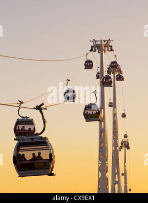 Téléphérique Emirates Air Line - Londres Banque D'Images