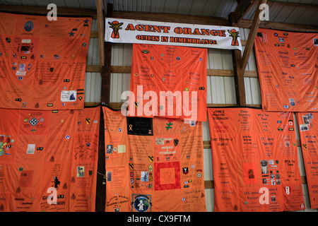 L'Agent Orange quilts Kokomo Indiana Vietnam Veterans Reunion 2012 Banque D'Images