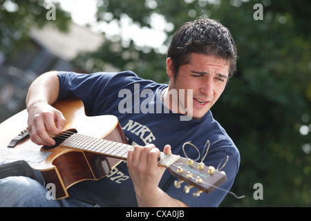 Festival Coleford Busking, Forest of Dean, Gloucestershire. ROYAUME-UNI Banque D'Images