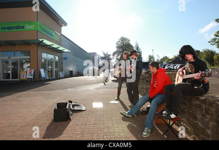 Festival Coleford Busking, Forest of Dean, Gloucestershire. ROYAUME-UNI Banque D'Images