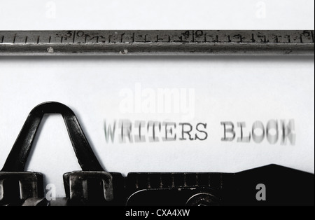 Writer's block Banque D'Images