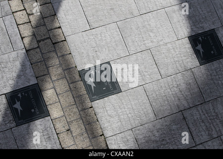 Le walk of fame dans le port de plaisance de Brighton, East Sussex, UK. Banque D'Images