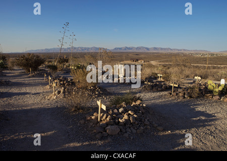 Boot Hill Cemetery à Tombstone, en Arizona Banque D'Images