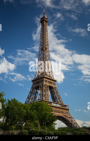 La Tour Eiffel à Paris Banque D'Images