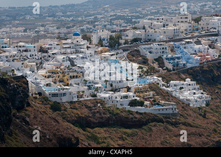 Firostefani, Santorini, Grèce Banque D'Images