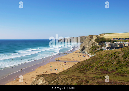 Baie de Watergate, Newquay, Cornwall, Angleterre, Royaume-Uni, Europe Banque D'Images