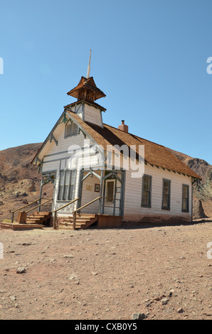 Ancienne école de Calico Ghost Town, en Californie, l'Amérique Banque D'Images