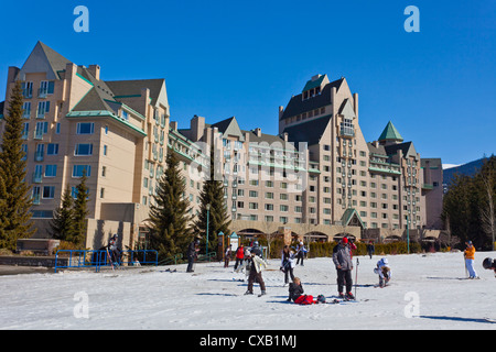 Station de ski de Whistler Blackcomb, Whistler, British Columbia, Canada, Amérique du Nord Banque D'Images