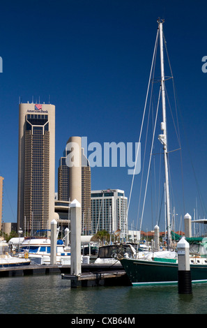 One Shoreline Plaza sur le front de mer de Corpus Christi, Texas, États-Unis. Banque D'Images