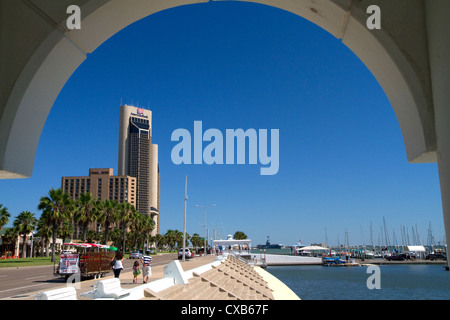 One Shoreline Plaza sur le front de mer de Corpus Christi, Texas, États-Unis. Banque D'Images