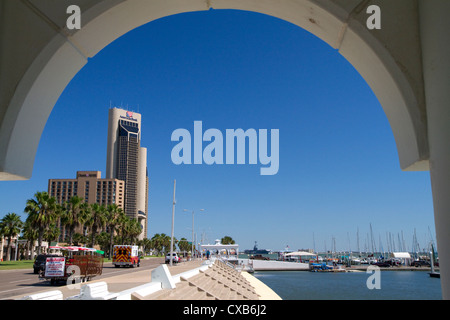 One Shoreline Plaza sur le front de mer de Corpus Christi, Texas, États-Unis. Banque D'Images