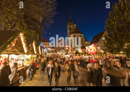 Marché de Noël, PLACE SCHILLERPLATZ, Stuttgart, BADEN-Württemberg, Allemagne Banque D'Images