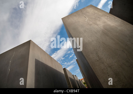 Résumé détail de l'Holocaust Memorial à Berlin, Allemagne Banque D'Images